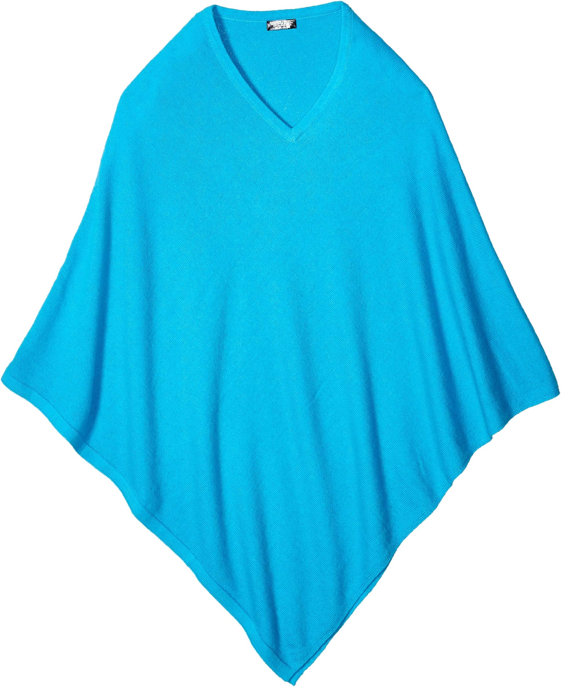 100% Cashmere Poncho - Colour 'Turquoise' Pashmina Poncho - Hand Made in Nepal By Pure Himalayan Pashmina - RRP $150