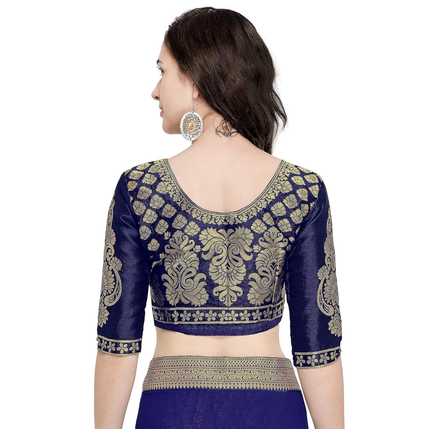 anand sarees faux georgette sareewith border and running blouse