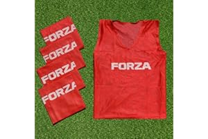 Forza Soccer Training Pinnies/Scrimmage Vests/Sports Bibs | Packs of 5, 10 & 15 | Multiple Colours & Sizes from Kids to XL