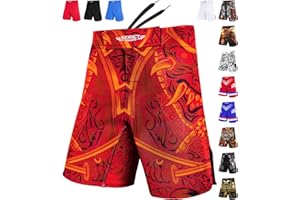 Exxact Sports Pro MMA Shorts, No-Gi BJJ Jiu Jitsu Shorts for Men, Boxing, UFC, Cross Training, Kickboxing & Grappling Shorts