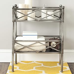 Safavieh American Home Collection James Storage Shelves, Silver
