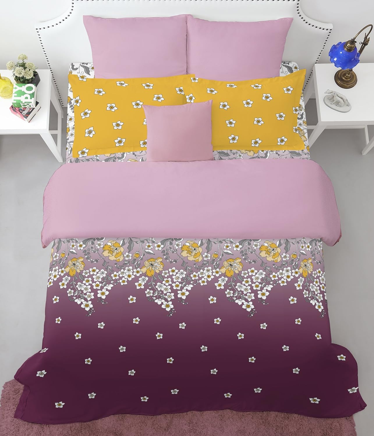 Buy Spaces Intensity 180 Tc Cotton Bedsheet With 2 Pillow Covers