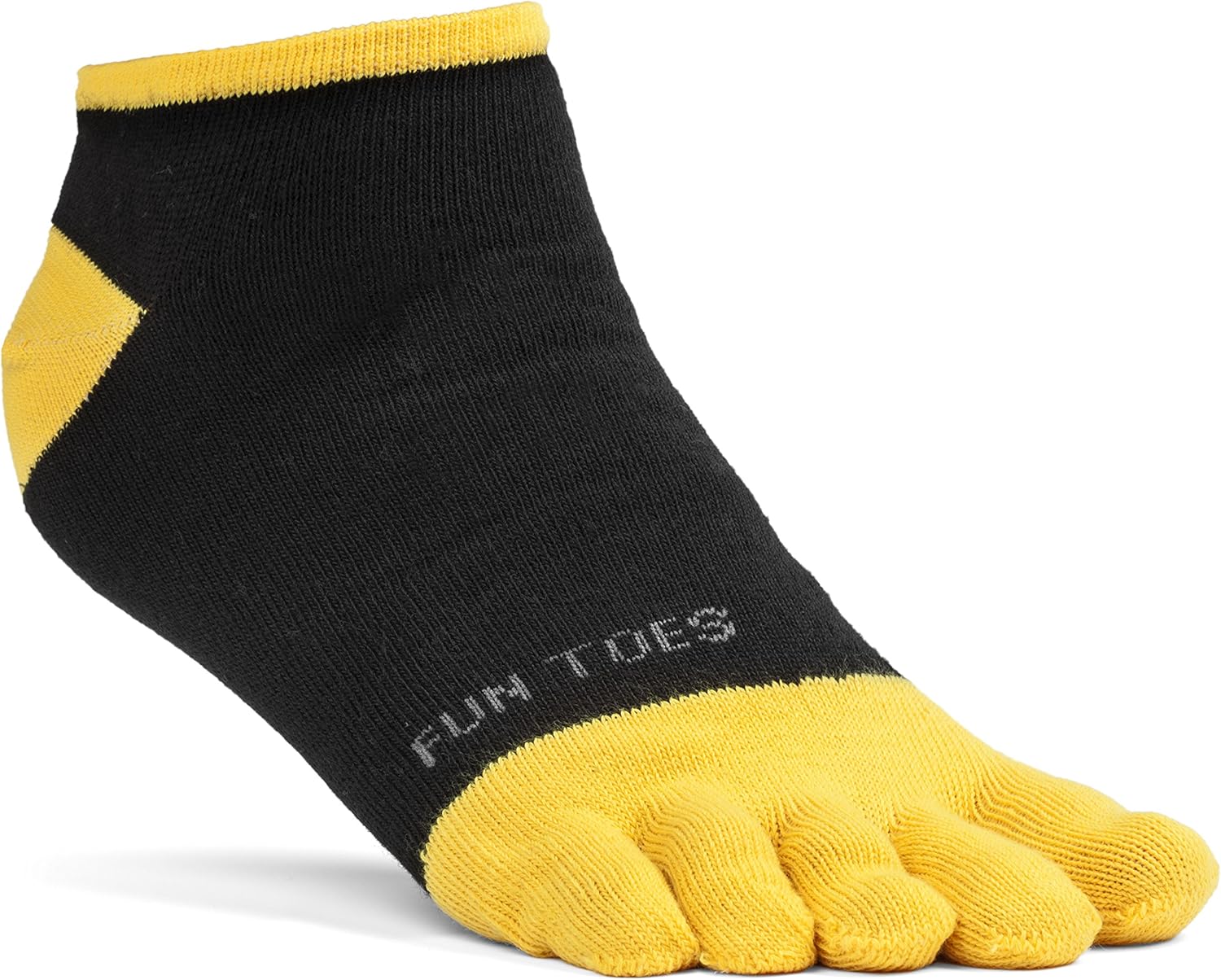 FUN TOES Men's Toe Socks Lightweight Breathable-Value 6 PAIRS Pack- Size 10-13 (2 Grey-Black/ 2 Black-Grey/ 2 Grey-Green): Clothing