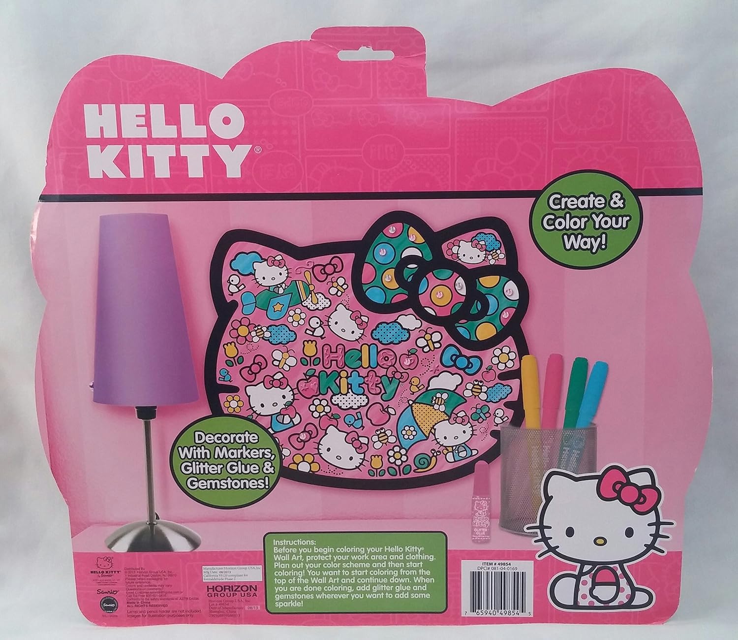 Hello Kitty Doodle Wall Art Amazoncouk Toys Games