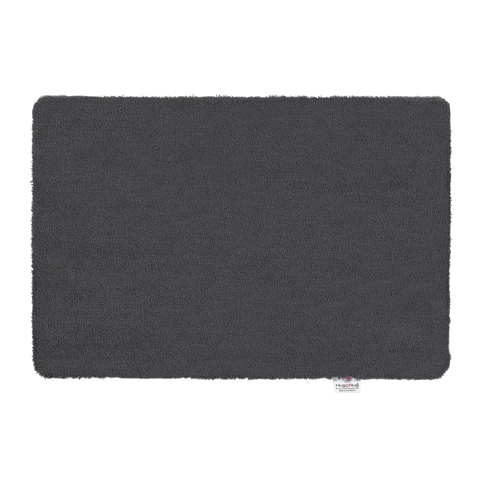 HUG RUG Washable Dirt Trapper Door Mat Kitchen Hallway Doorway, Made in the UK, Sense Charcoal 50X75