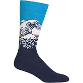 Hot Sox Men's Fun Famous Artist Paintings Crew Socks - 1 Pair Pack - Cool &amp; Artistic Novelty Art Gifts