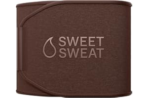 SPORTS RESEARCH Sweet Sweat Waist Trimmer Toned Series - Premium Sweat Enhancing Fitness Belt for Women & Men - 5 Adjustable Sizes