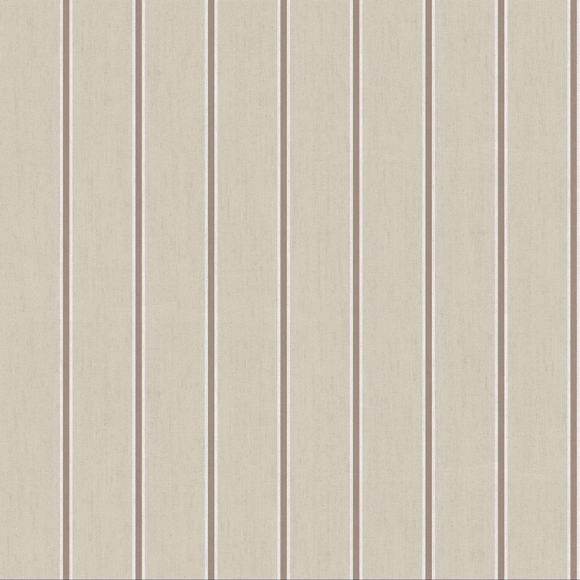 Galerie CM27052 Botanica Classic Stripe Wallpaper, Beige/Brown, 10.05m x 53cm