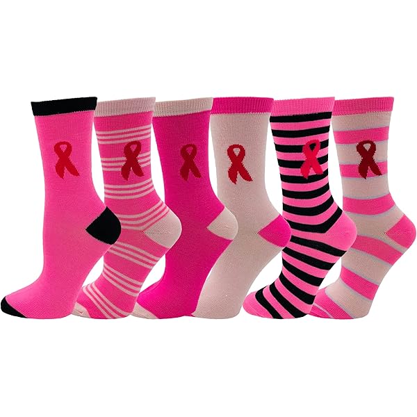 Chaussettes Longues PEAR SOX Elite Awareness Ribbon - Noir Et Rose - Sport