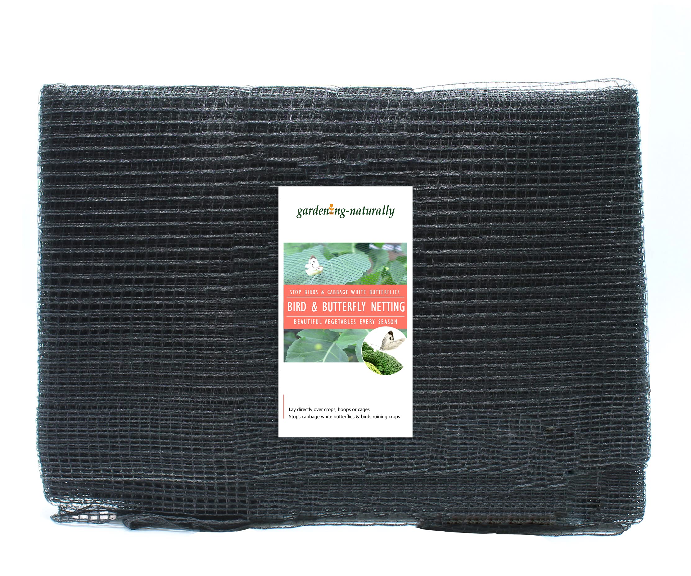 Brassica 5 mm x 7 mm Butterfly Crop Protection Netting Soft and Strong - Many (Soft Butterfly Protection Netting, 3m x 4m)