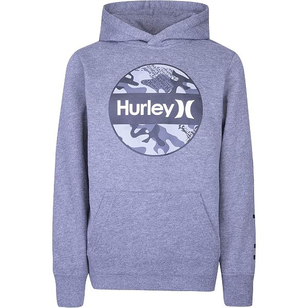 Hurley Long Sleeve Soft Basic Cloud Slub Maglietta A Maniche Lunghe Con Cappuccio - Bambini E Ragazzi - 2