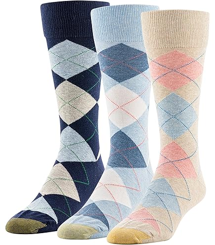 Gold Toe Men's Dress Socks, Flat Knit Crew, 6-12.5 Shoe Size, Blue, 4 Pairs : Clothing, Shoes & Jewelry
