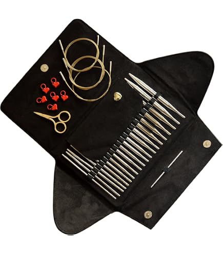 Amazon.com: Addi Click interchang. Needle case Bamboo 3.50-8.00mm