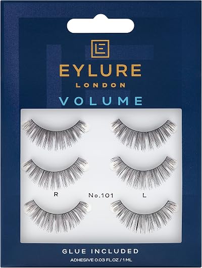 Eylure No.101 Strip False Lashes 3 Pairs Naturalites Curve Appeal