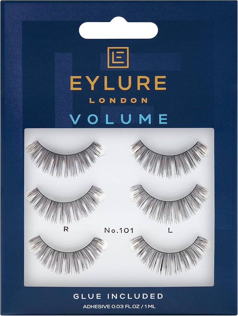 Eylure No.101 Strip False Lashes 3 Pairs Naturalites Curve Appeal