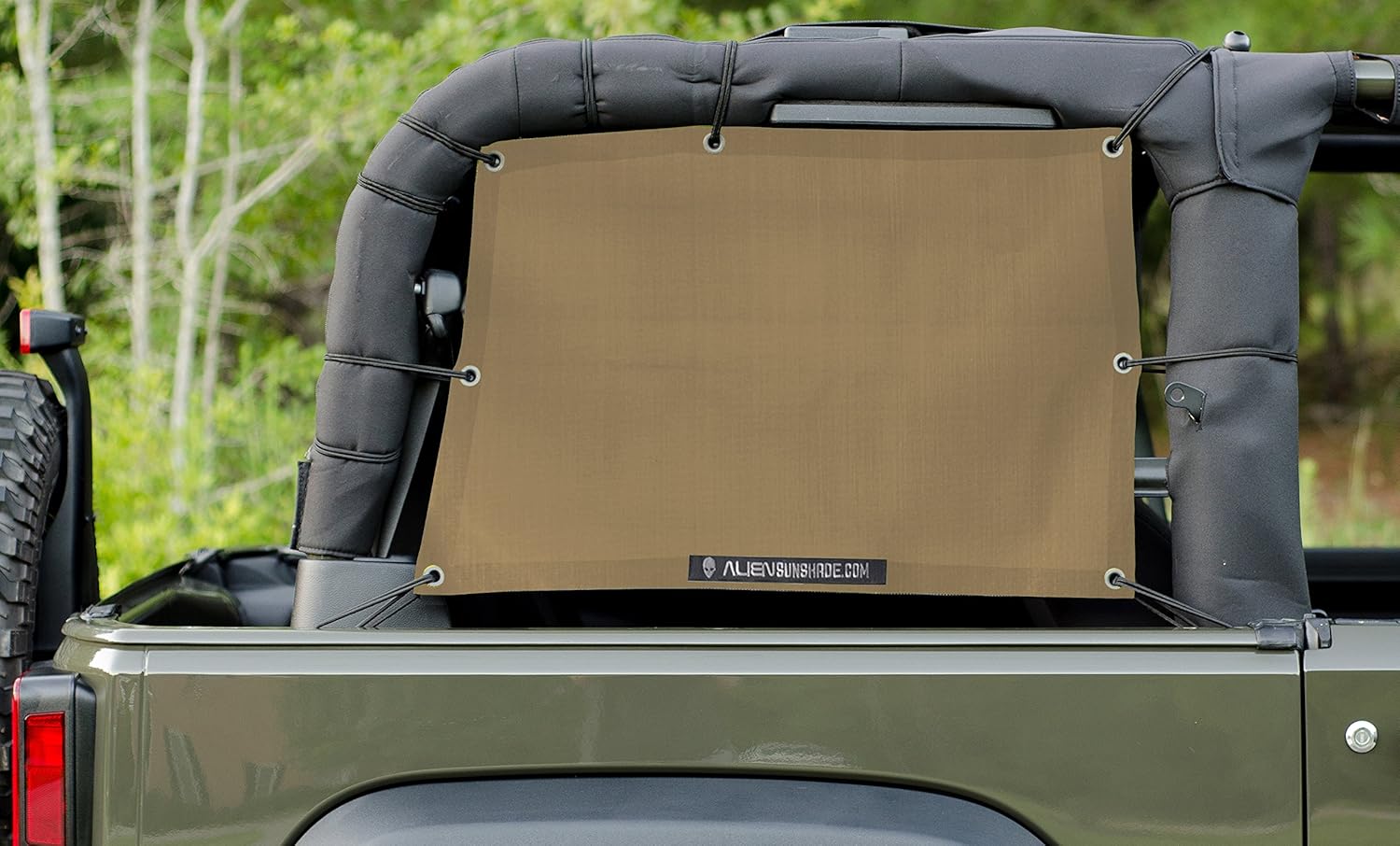 ALIEN SUNSHADE Jeep Wrangler Mesh Cage Side Shades with 10
