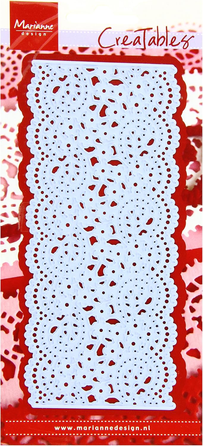 Marianne Design Creatables Lace Border (Large) Die, Metal, Blue, 20.1 x 9.4 x 0.2 cm
