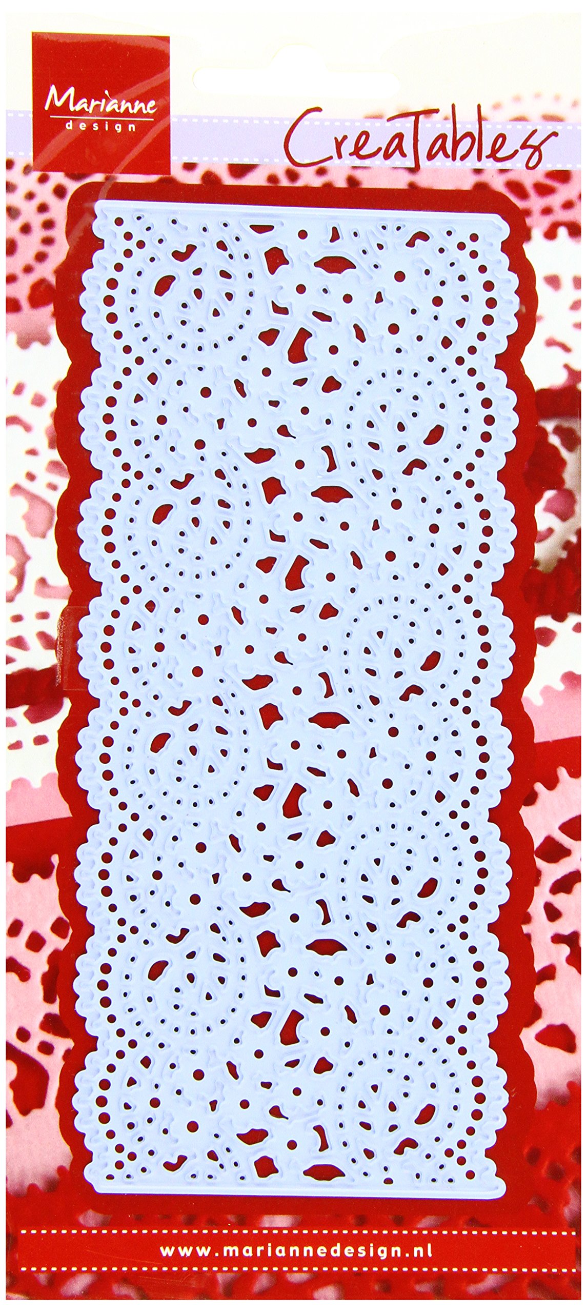 Marianne Design Creatables Lace Border (Large) Die, Metal, Blue, 20.1 x 9.4 x 0.2 cm