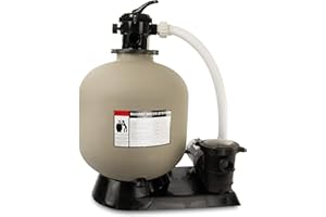 Rx Clear Radiant Complete Sand Filter System | for Above Ground Swimming Pool | Extreme Force 1.2 HP Pump | 22 Inch Tank | 220 Lb Sand Capacity | Up to 26,000 Gallons