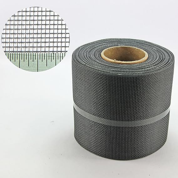 GREY FIBREGLASS SOFFIT (INSECT) MESH 18 x 16 30.5 METRE x 100MM