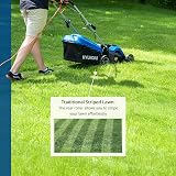 Hyundai 15 in Electric Lawn Mower 1600W Rear Roller Mulching 40 L Bag 10m Cord view 4
