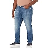 True Religion Men’s Ricky Straight Leg Jeans with Back Flap Pockets – Mens Jeans