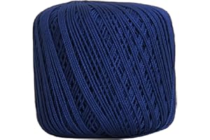 Threadart 100% Pure Cotton Crochet Thread - Blue - Size 10 and 3 - Singles and Bulk Packs Available - Size 3 - Color 41