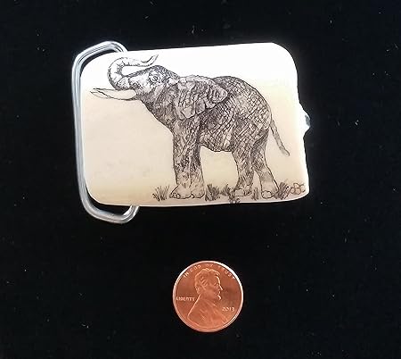 elephant belt buckle