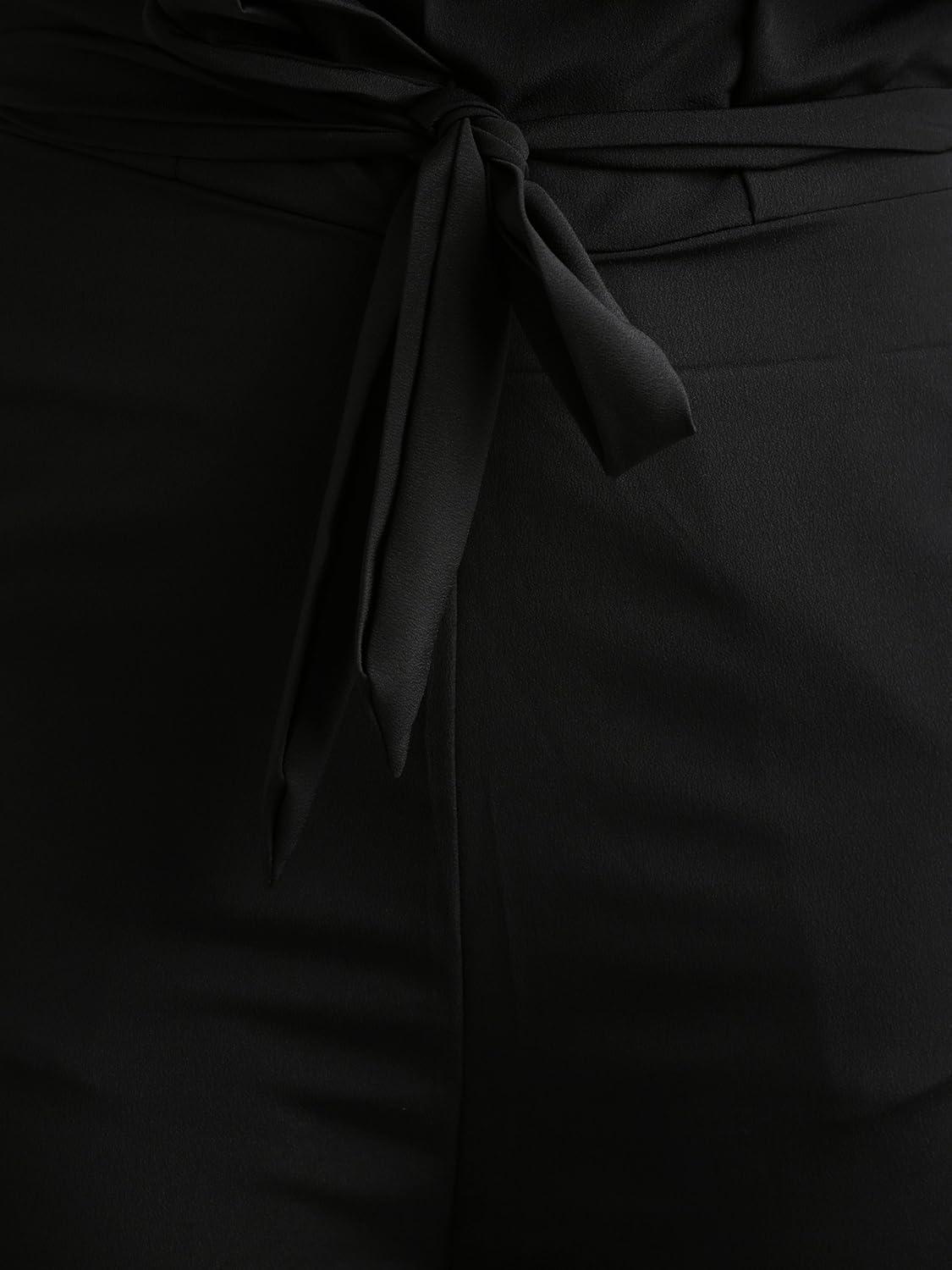 miss chase women's black off-shoulder embroidered jumpsuit