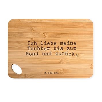 Mr Mrs Panda Bambus Schneidebrett Mit Spruch Ich