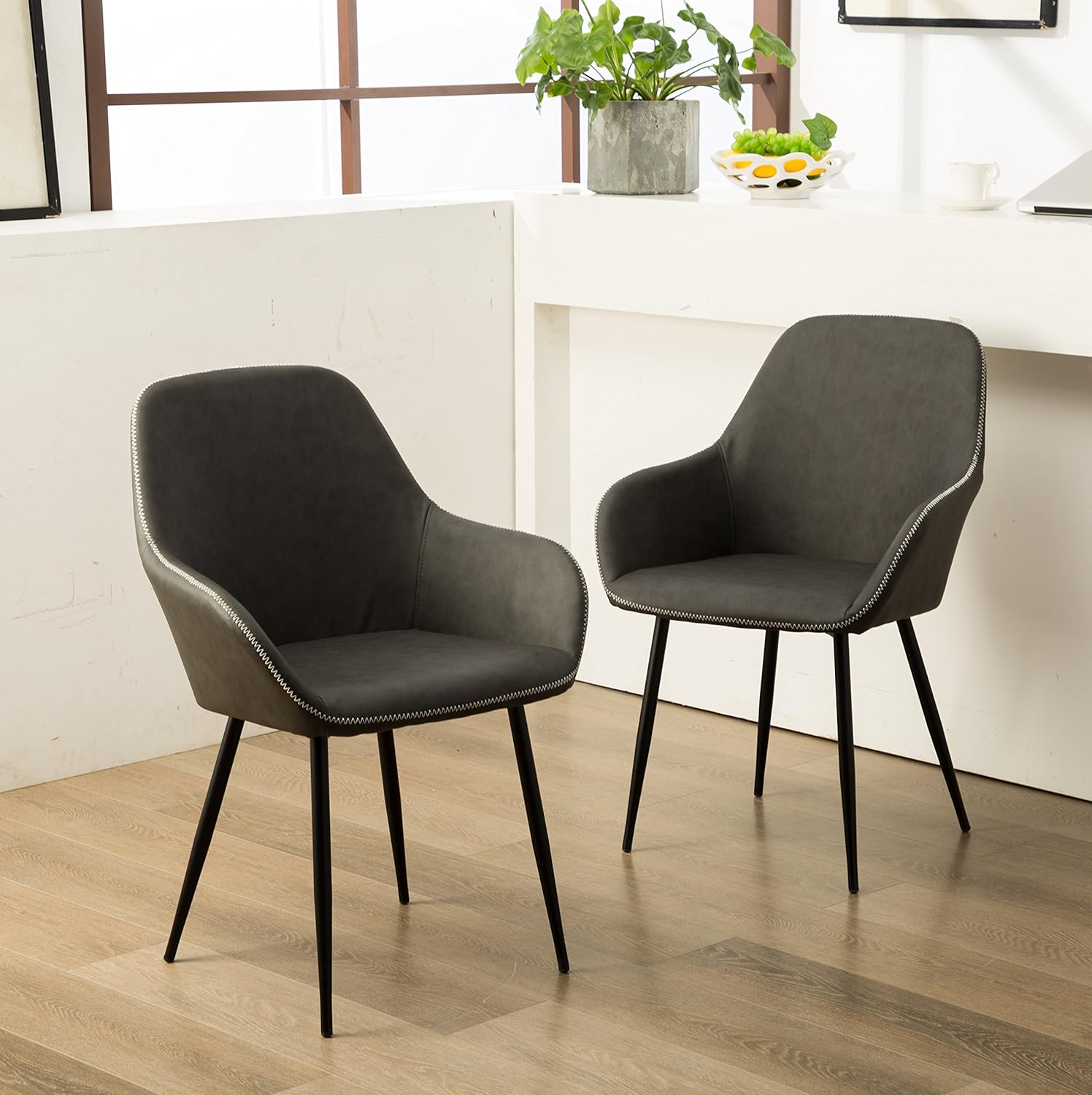 Amazoncom Roundhill Furniture C281GY Horgen Contemporary Faux