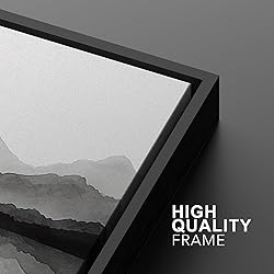 MUDECOR Framed Canvas Print Wall Art Set Black and