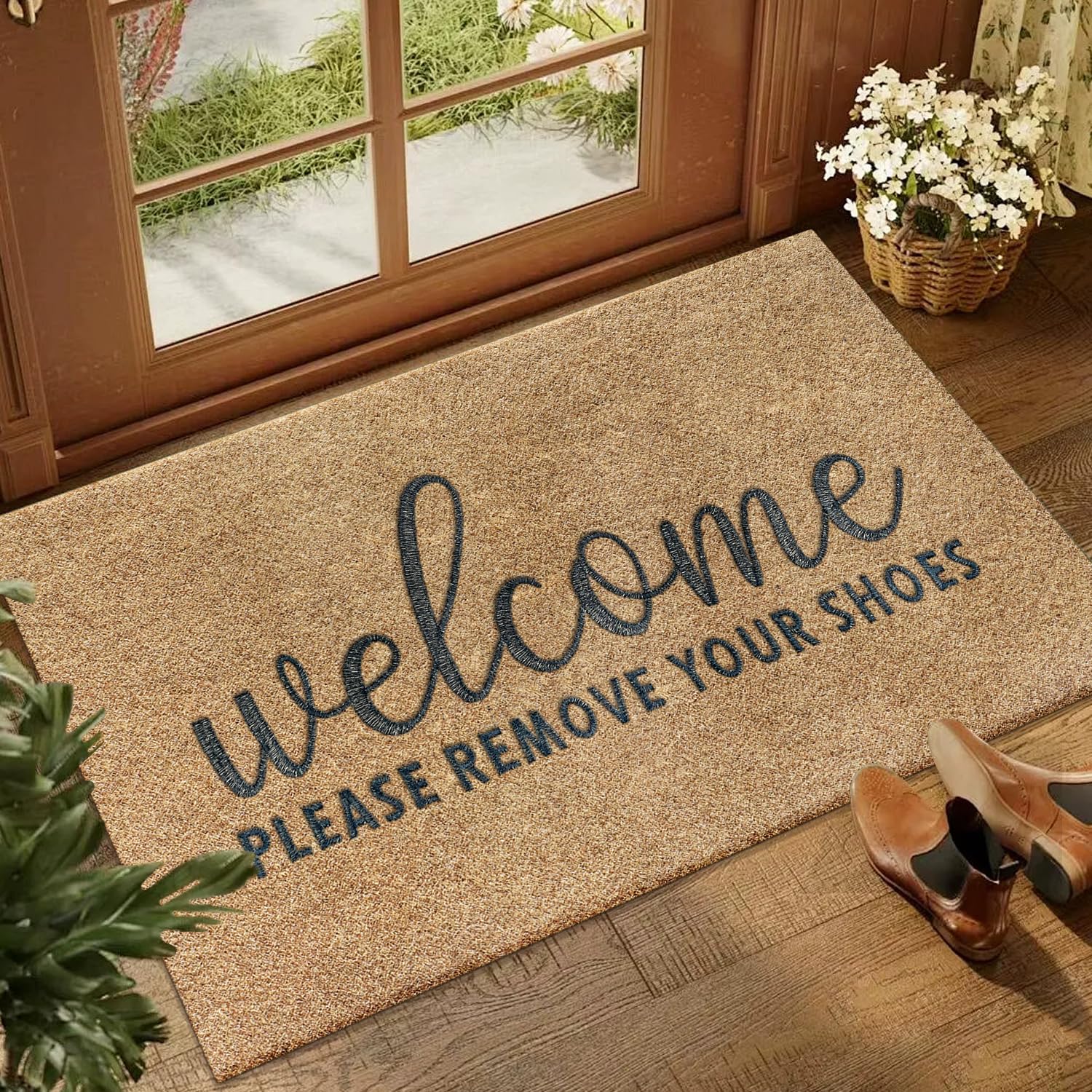 AAZZKANG Shoes Doormat Non Slip Welcome Outdoor Mats for Home