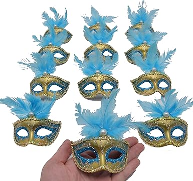 Amazon Com Yiseng Masquerade Masks Party Decorations 12pcs Set