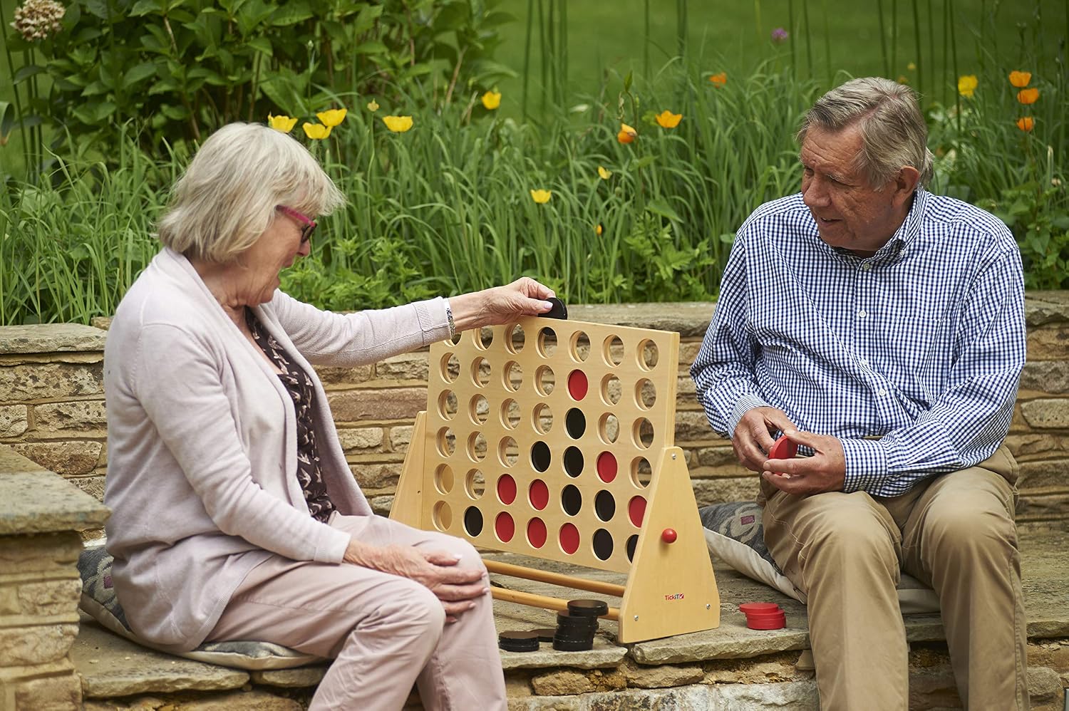 tickit Wooden 4 In A Row Game - Image 3