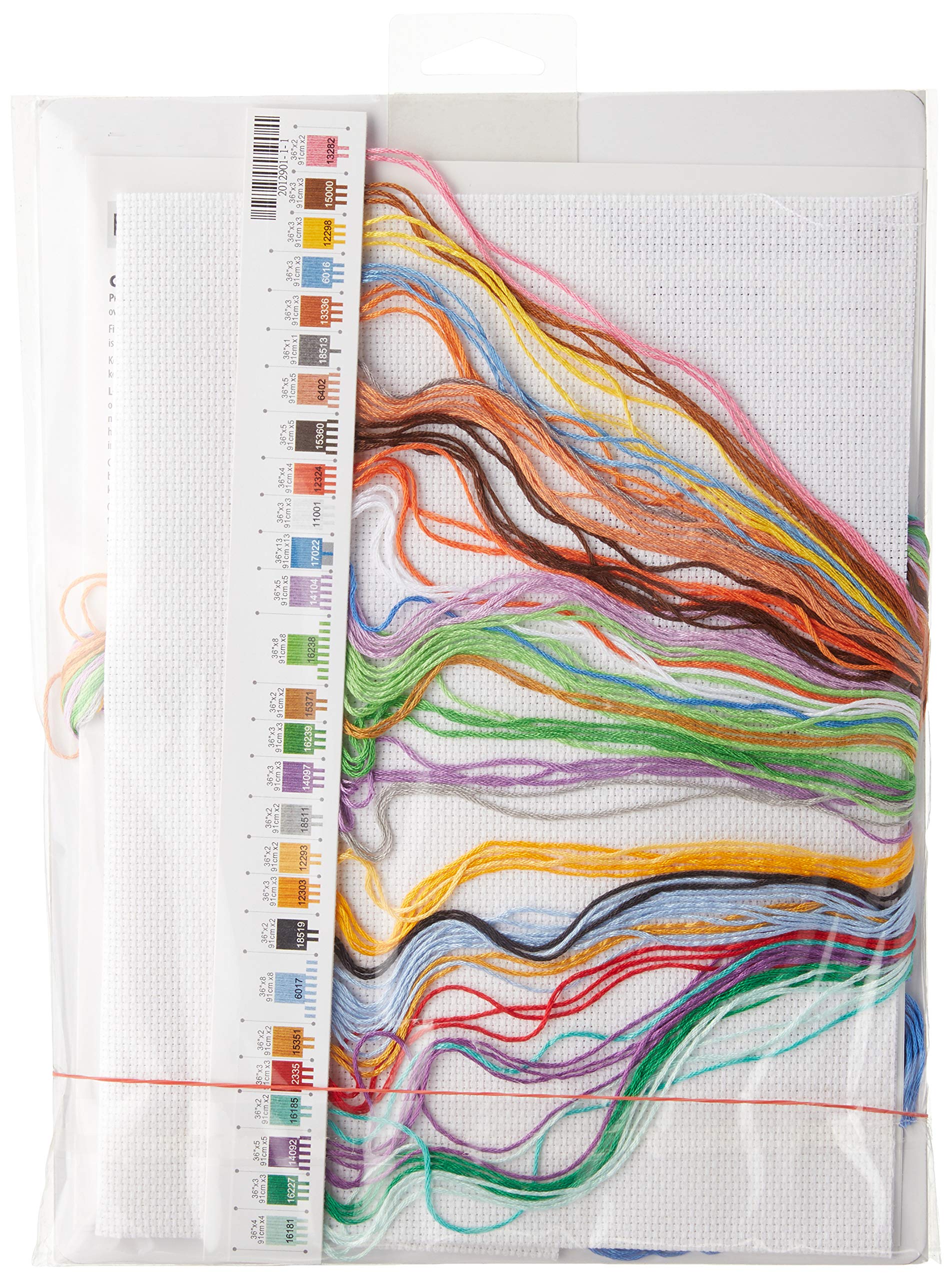 Dimensions Counted Cross Stitch Kit Baby Express Birth Record Personalized Baby Gift, 14 Count White Aida, 12