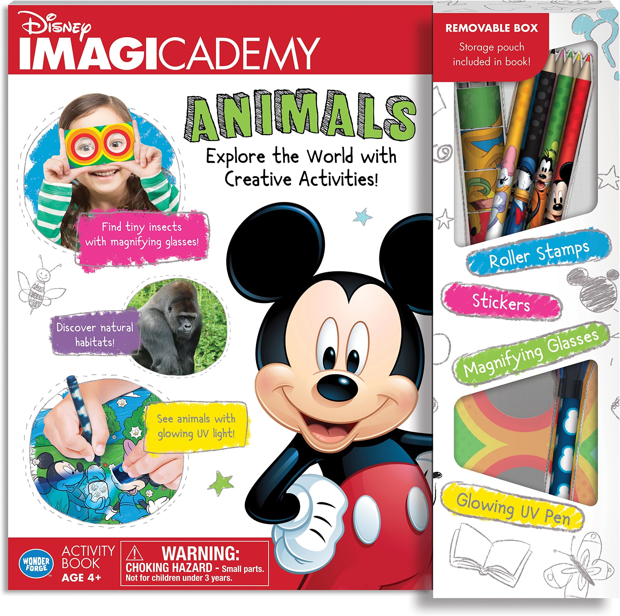 The Wonder Forge Disney Imagicademy Mickey Mouse Animals Activity Book