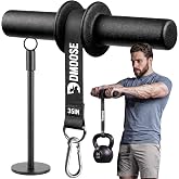 DMoose Fitness Forearm Strengthener &amp; Wrist Roller - Non-Slip Thicker Handles, 35" Durable Nylon Strap - Grip Trainer for Wrist, Hand &amp; Forearm Muscles - Arm Exerciser for Strength Training &amp; Rehab