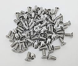 FixtureDisplays® 10-32 X 1/2" Stainless Flat Head