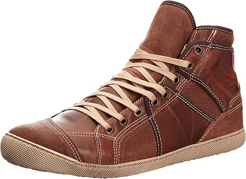 mens high top leather trainers