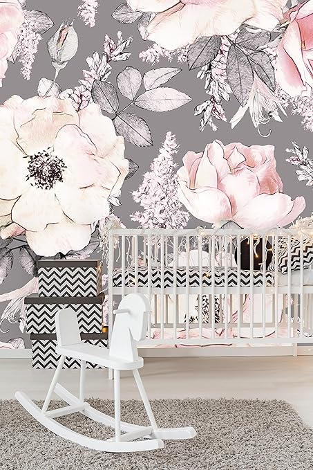 Removable Wallpaper Mural Peel Stick Watercolor Seamless Pattern