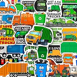 BulbaCraft Garbage Truck Stickers, Trash Truck
