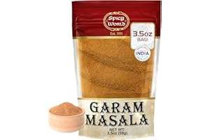 Spicy World Garam Masala Powder 3.5 Oz | Salt Free, Vegan | Indian Origin | Garam Masala Spice Powder