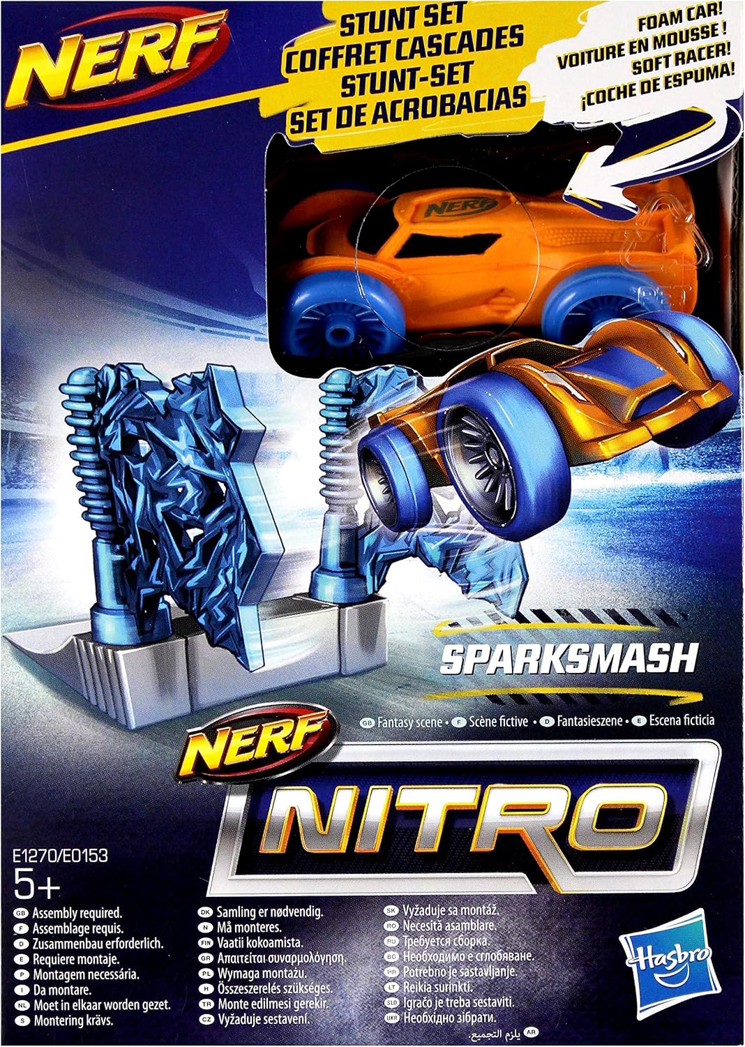 NERF Hasbro E1270 Nitro Soft Racer Sparksmash
