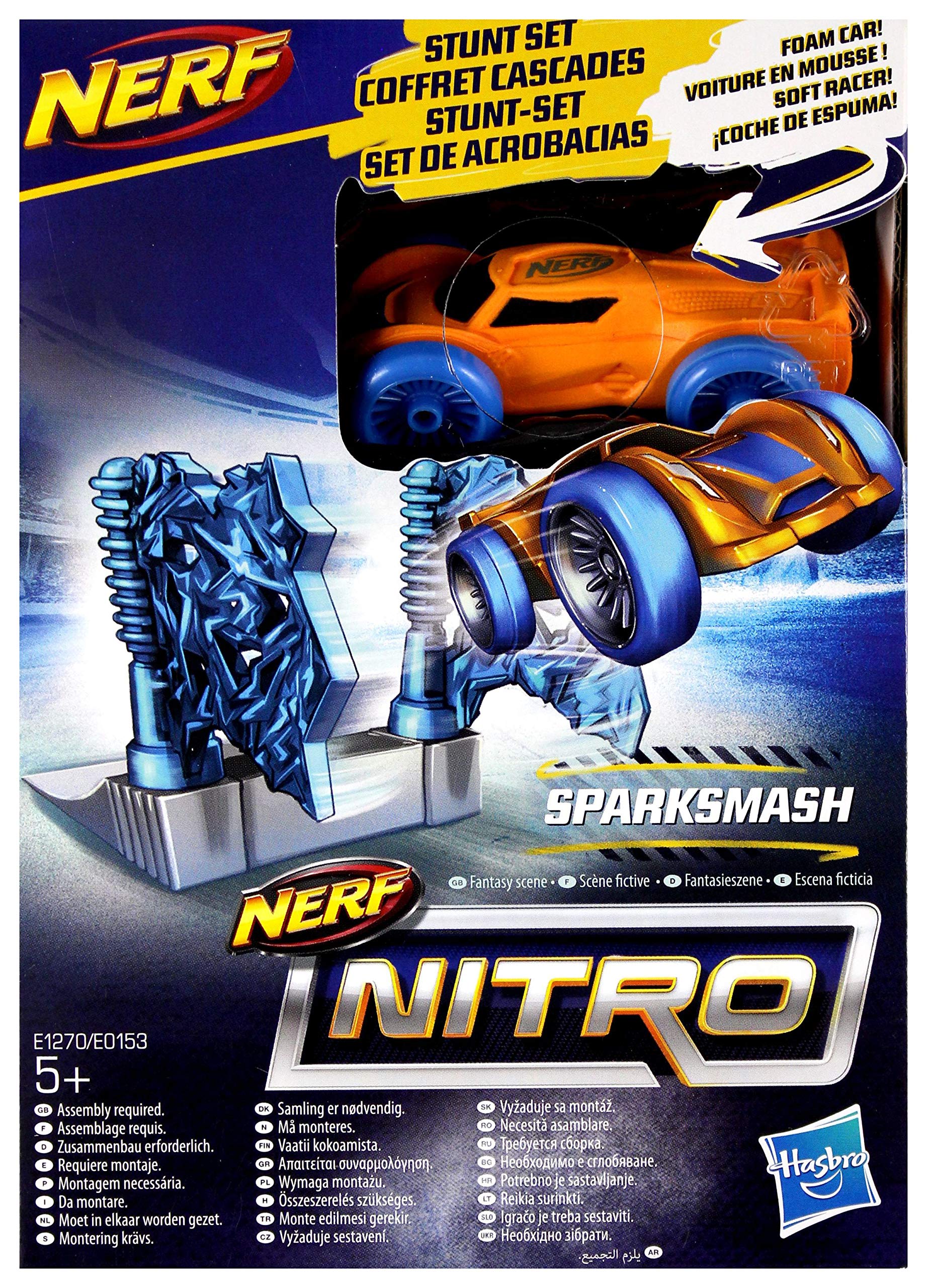 NERF Hasbro E1270 Nitro Soft Racer Sparksmash