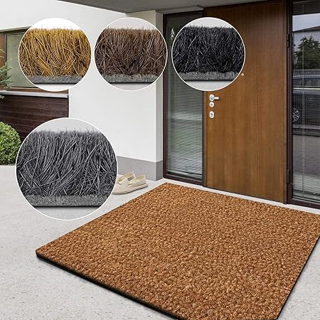Tapis Coco Premium Tapis Fibre Naturelle Excellent Paillasson Exterieur Et Intérieur Tapis Dentrée Résistant Absorbant Nombreuses Tailles