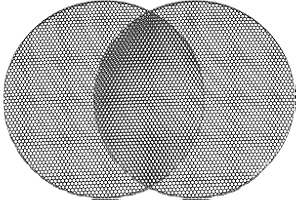 ACROPIX Universal 4.5 Inch Speaker Grills Mesh for Audio Subwoofer 122x6.5mm Grille without Frame Black - Pack of 2