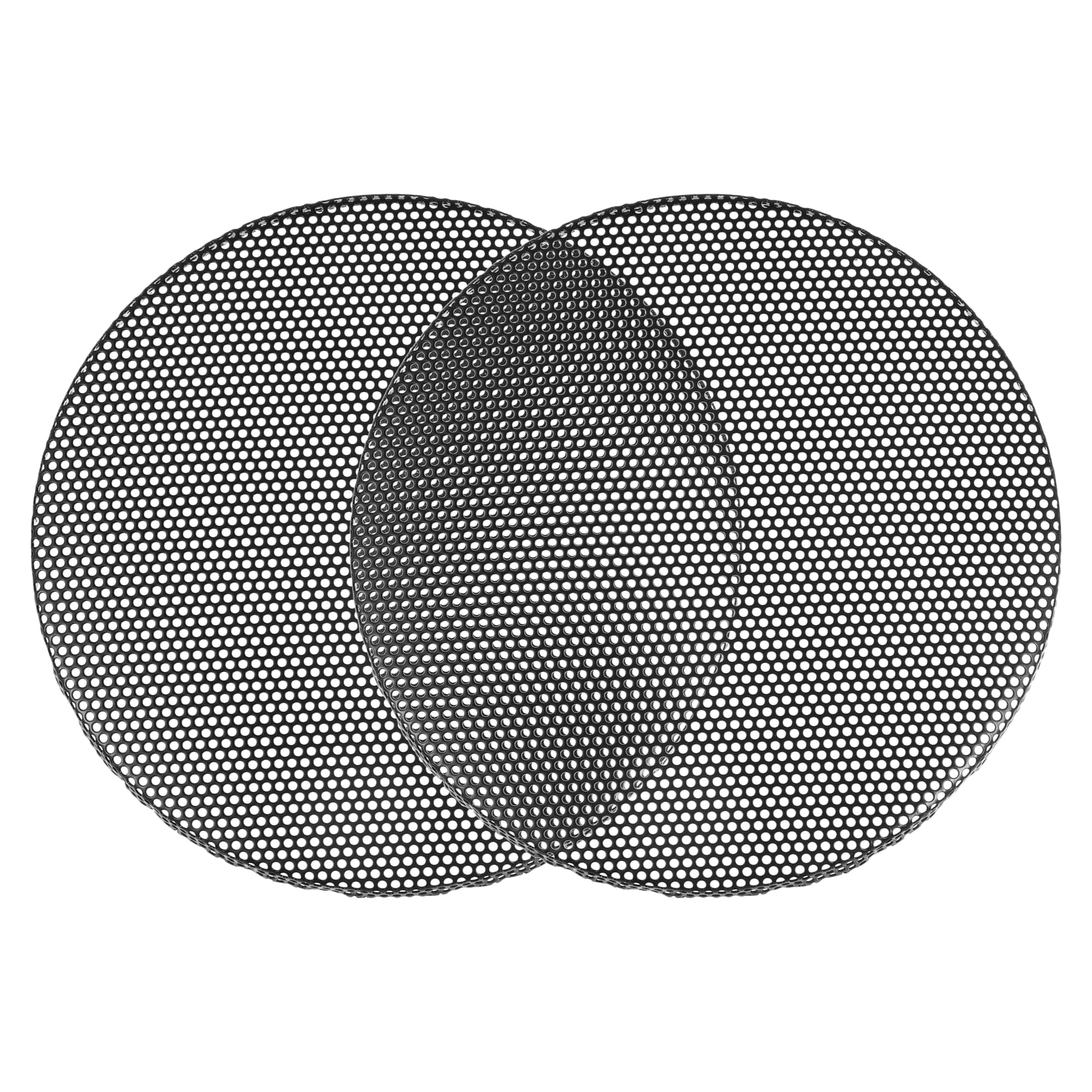 X AUTOHAUX Universal 4.5 Inch Speaker Grills Mesh for Audio Subwoofer 122x6.5mm Grille without Frame Black - Pack of 2