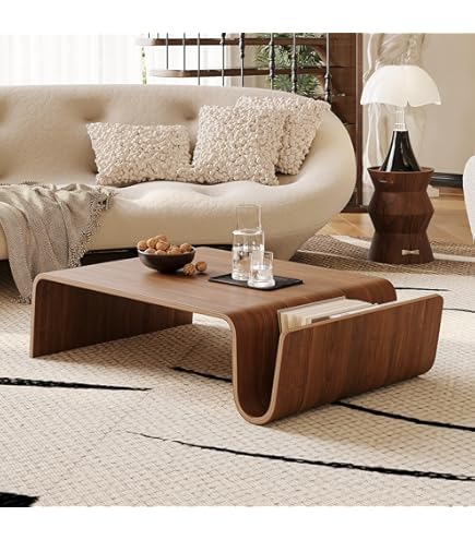 Amazon.com: OFFI & Co. Authentic Mag Table in Walnut : Home & Kitchen