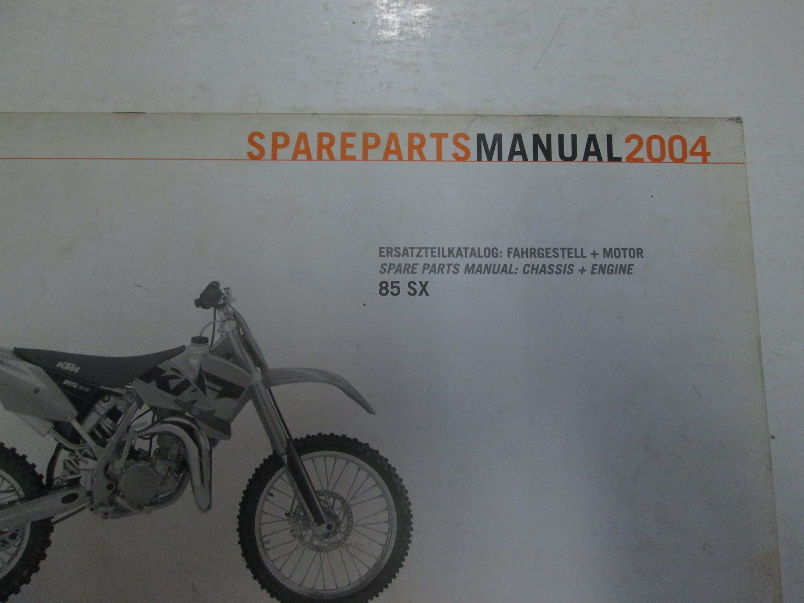 2004 KTM 85 SX 85SX Chassis Engine Spare Parts Manual MINOR STAINS FACTORY  ***: KTM: Amazon.com: Books